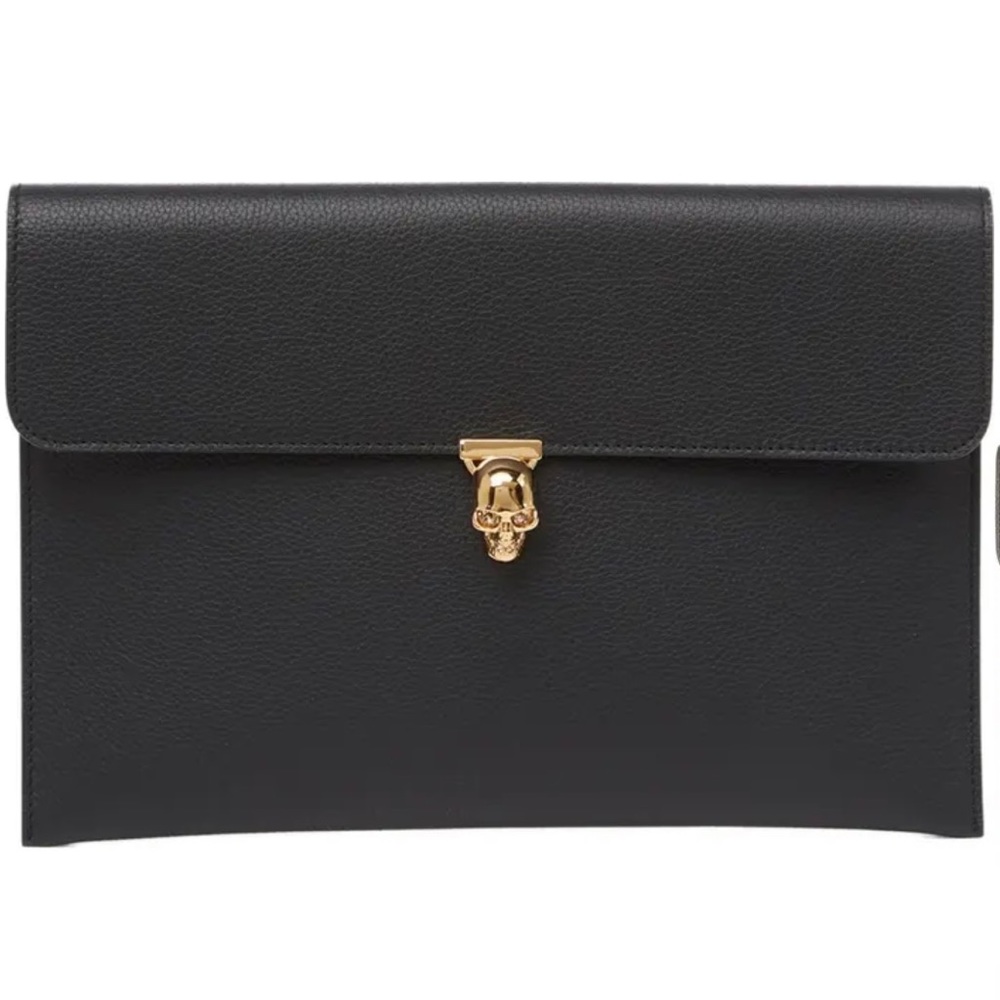 Black Alexander McQueen Skull Clutch